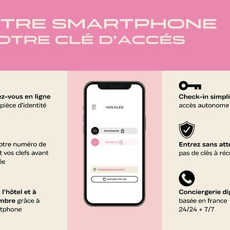 Hotel Des Sept - Entree Autonome, Reception En Ligne - Encore Mieux 奥尔良 外观 照片
